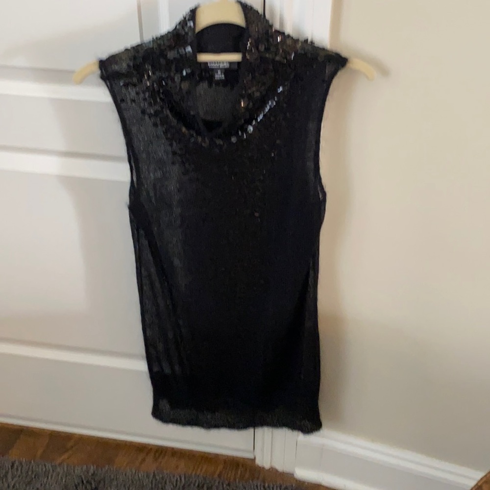 Black sequin tunic